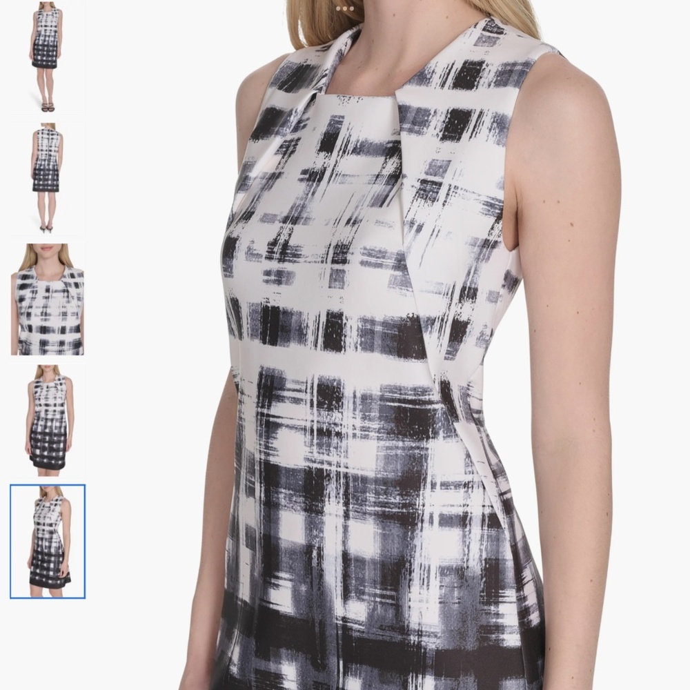 Calvin Klein Variegated Print Sheath Dress